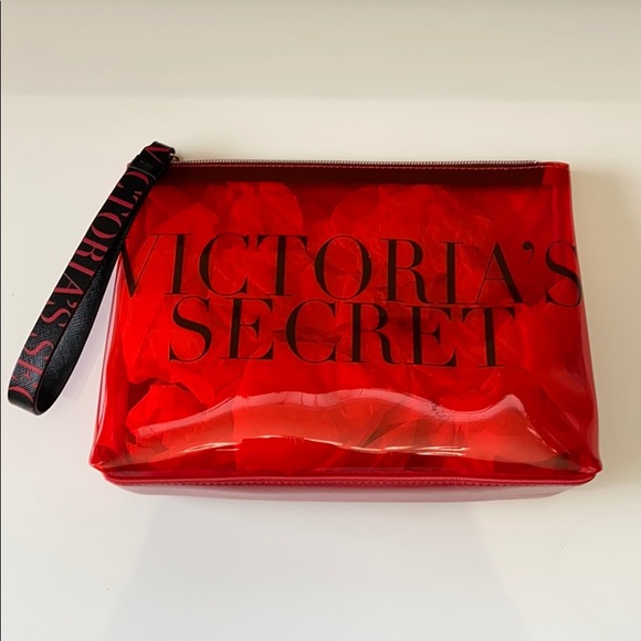 Victoria’s Secret Red Signature Wristlet Bag - Picture 1 of 4